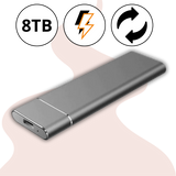 Disco Duro Externo Portátil de 8TB con Alta Velocidad de Transferencia