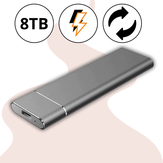 Disco Duro Externo Portátil de 8TB con Alta Velocidad de Transferencia