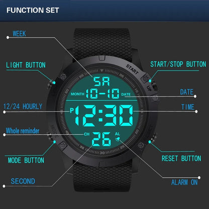 Reloj Deportivo Digital Impermeable para Hombres