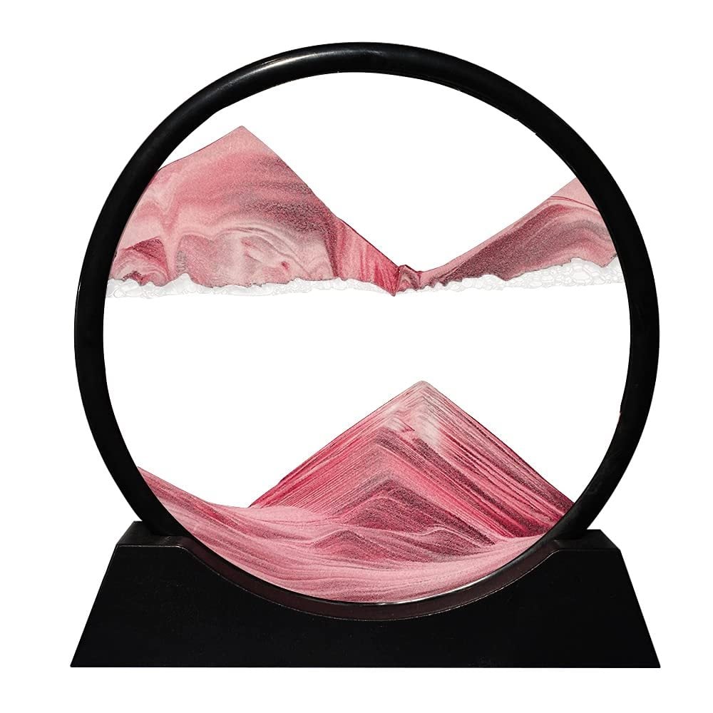 Arte de Arena 3D en Movimiento - Decoración Relajante de Vidrio