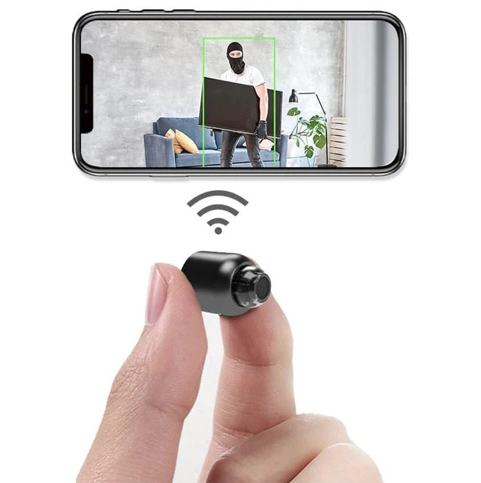 Cámara de vigilancia WiFi ultrapequeña IP con visión nocturna