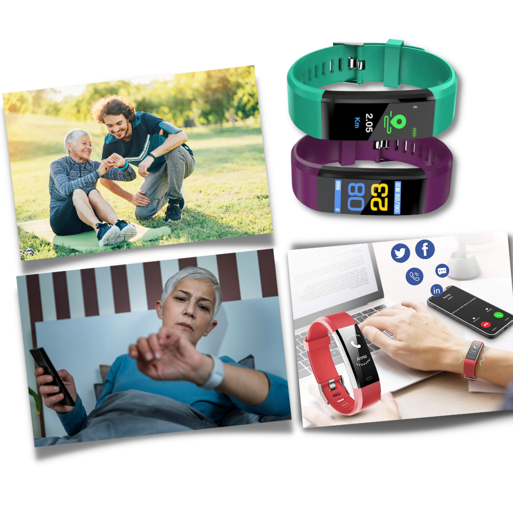 VitaWatch Reloj Inteligente para Mayores con Monitor