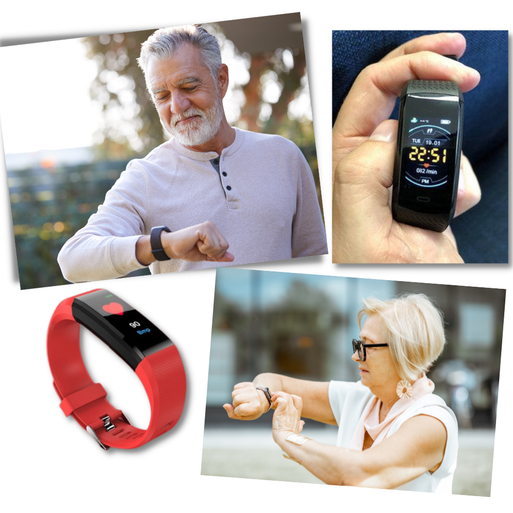 VitaWatch Reloj Inteligente para Mayores con Monitor
