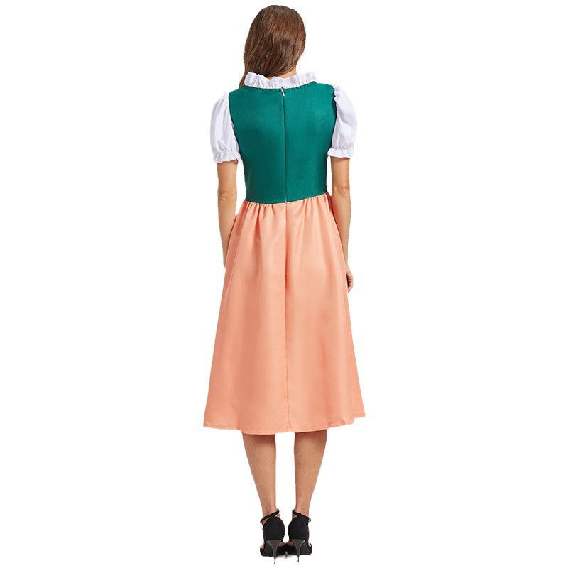 Vestido Midi Dirndl para Damas - Tejido Duradero - Elegante Traje para Oktoberfest