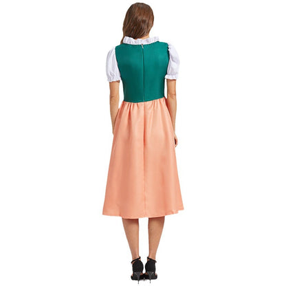 Vestido Midi Dirndl para Damas - Tejido Duradero - Elegante Traje para Oktoberfest