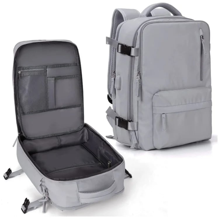 Mochila de Viaje - Compartimentos Grandes - Bolsillo para Zapatos