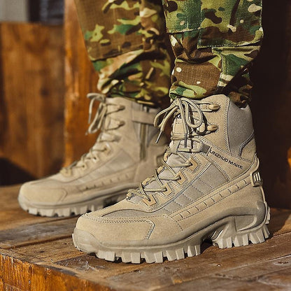 Botas militares impermeables y resistentes a los pinchazos para uso en exteriores