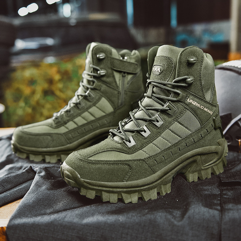 Botas militares impermeables y resistentes a los pinchazos para uso en exteriores