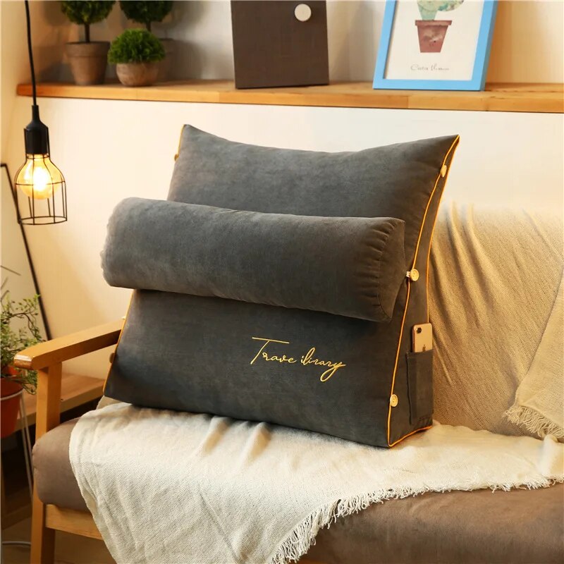 Almohada de Lectura - Respaldo de Lujo Ergonómico - Espuma Viscoelástica
