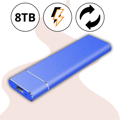 Disco Duro Externo Portátil de 8TB con Alta Velocidad de Transferencia