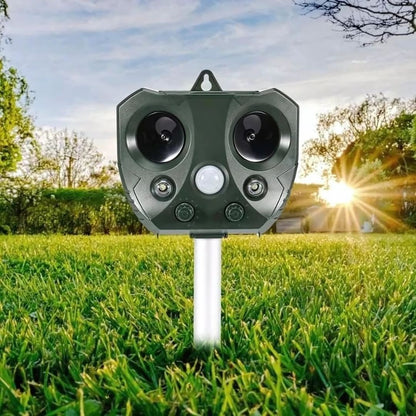 Repelente Solar Ultrasónico Exterior con Sensor de Movimiento