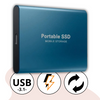 SSD Externo Portátil 2TB USB 3.1 Ultra Rápido