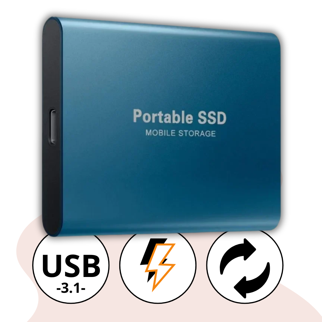 SSD Externo Portátil 2TB USB 3.1 Ultra Rápido