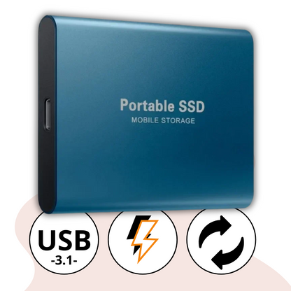 SSD Externo Portátil 2TB USB 3.1 Ultra Rápido