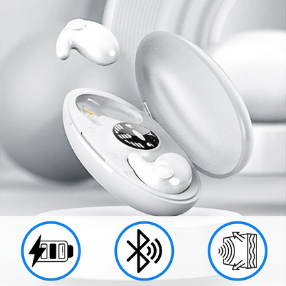 Auriculares Bluetooth Impermeables con Cancelación de Ruido – Negros y Livianos
